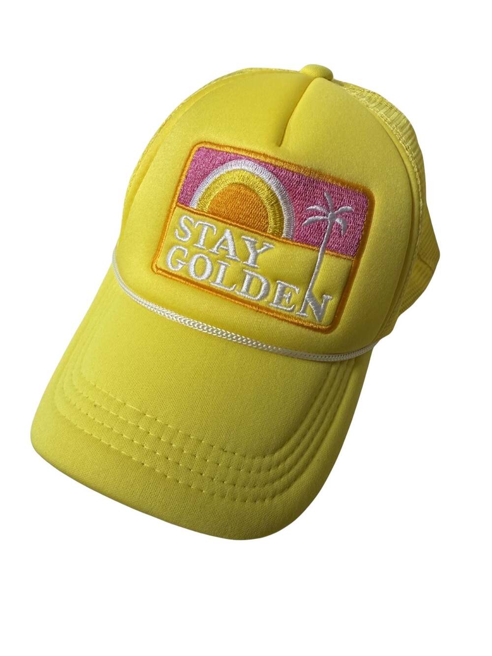 Stay Golden Yellow Trucker Hat Cap